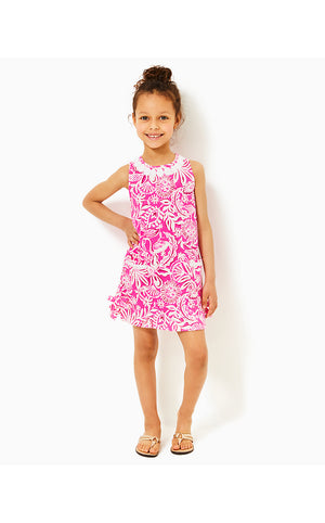 Girls Little Lilly Knit Shift Dress - Passion Fruit Pink Absolutely Flamazing