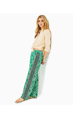 32" Bal Harbour Palazzo Pant - Fiddle Leaf Green Safari Party Engineered Pant