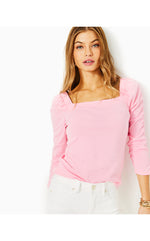 Sirah Knit Top - Conch Shell Pink