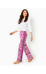 UPF 50+ 32" Grenada Knit Pant - Elderflower Blossom Lil Escape Plan Engineered Chillylilly