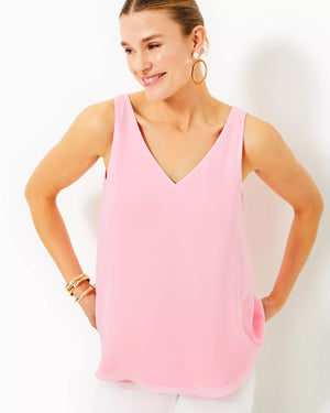
            
                Load image into Gallery viewer, Florin Straight Hem Top - Roxie Pink
            
        