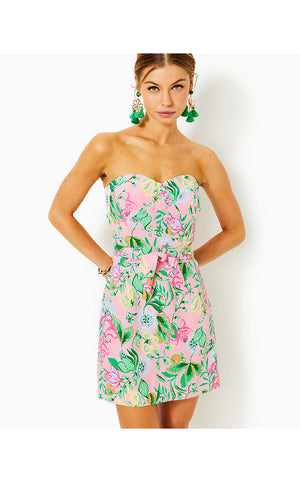 Kylo Strapless Skirted Romper - Multi - Via Amore Spritzer