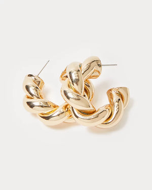 Island Escape Earrings - Gold Metallic