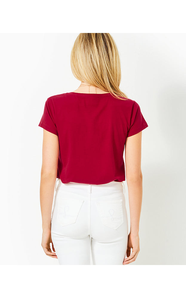 Meredith Tee - Malbec Red