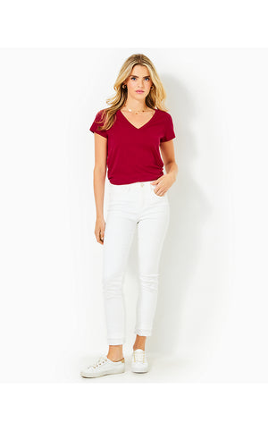 Meredith Tee - Malbec Red