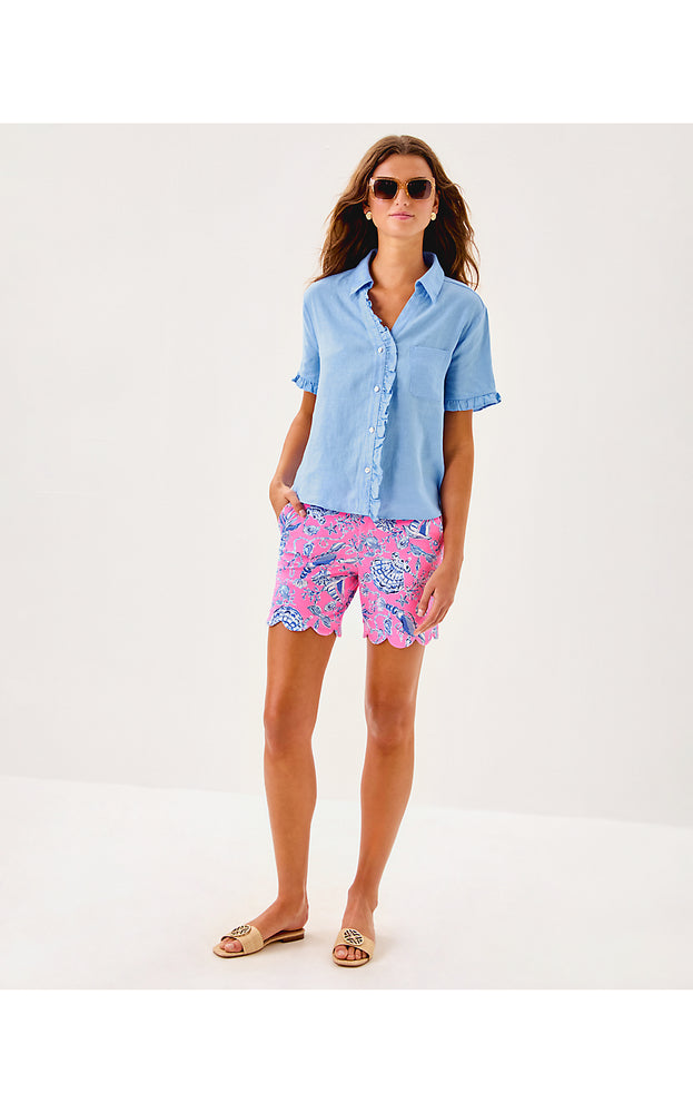 7" Reggie Knit Short - Rousseau Pink Barefoot Beachcombers