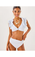 Steviekate Ruffle Bikini Top - Resort White
