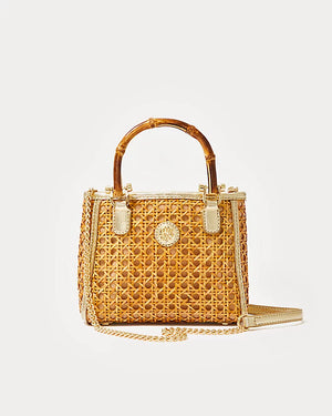 Adrian Cane Mini Bag - Natural