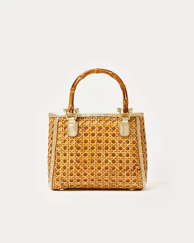 Adrian Cane Mini Bag - Natural