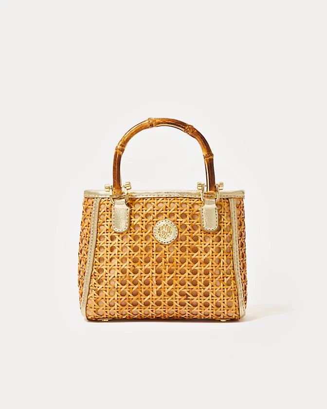 Adrian Cane Mini Bag - Natural