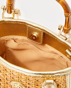 Adrian Cane Mini Bag - Natural