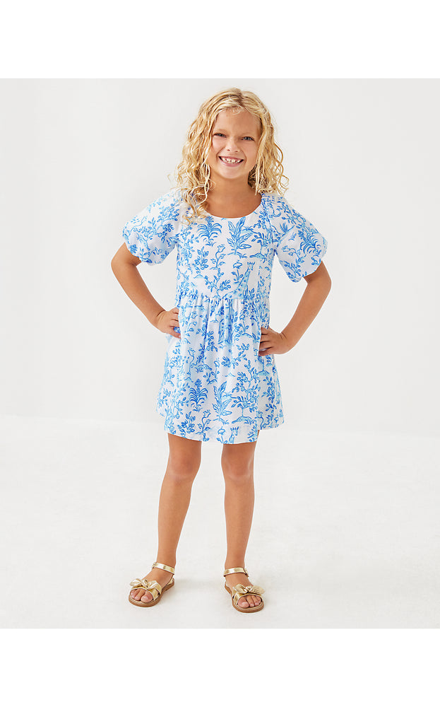 Girls Mini Knoxlie Dress - Resort White - Tall Tales