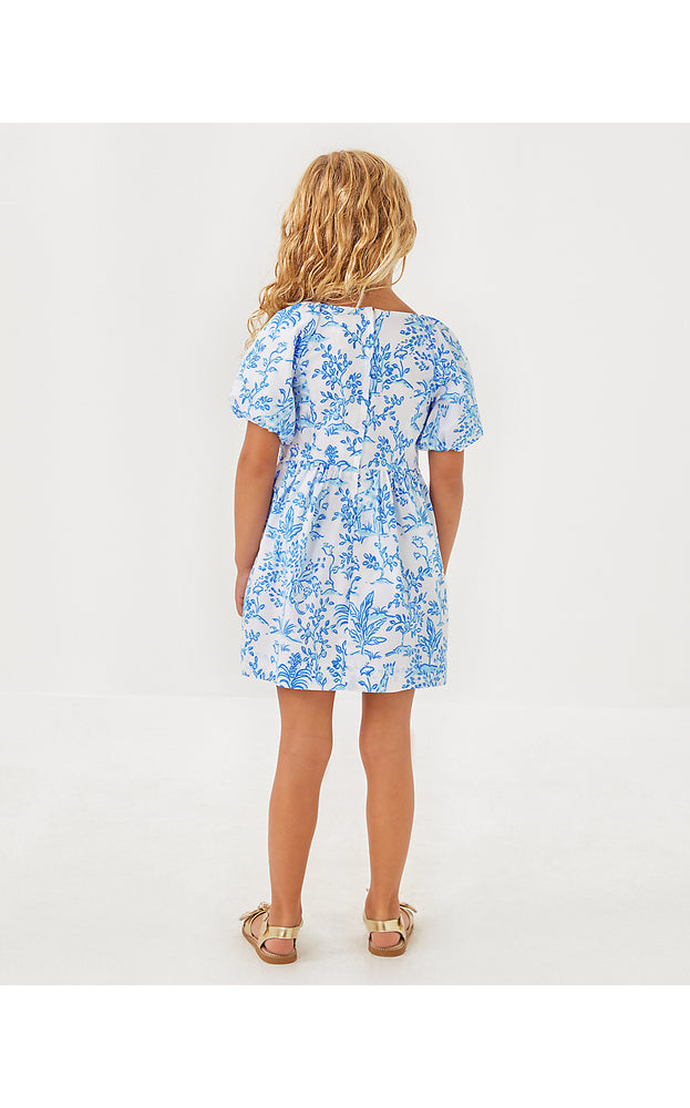 Girls Mini Knoxlie Dress - Resort White - Tall Tales