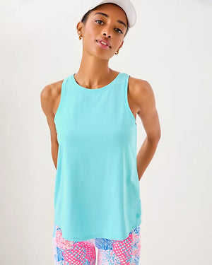 UPF 50+ Luxletic Westley Active Tank - Fresh Water Blue