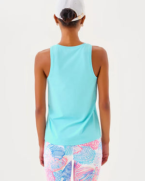 UPF 50+ Luxletic Westley Active Tank - Fresh Water Blue