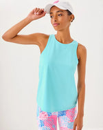 UPF 50+ Luxletic Westley Active Tank - Fresh Water Blue