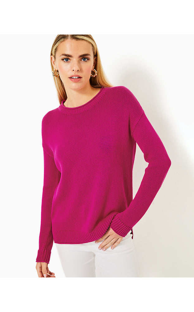 Bayport Cotton Sweater - Mystique Pink