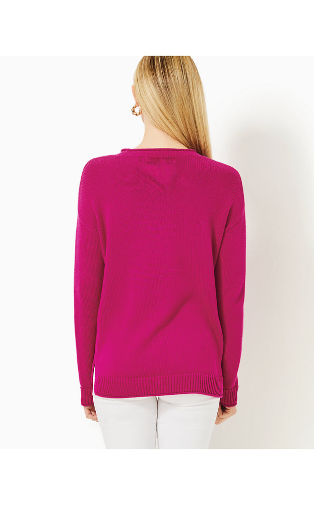 Bayport Cotton Sweater - Mystique Pink