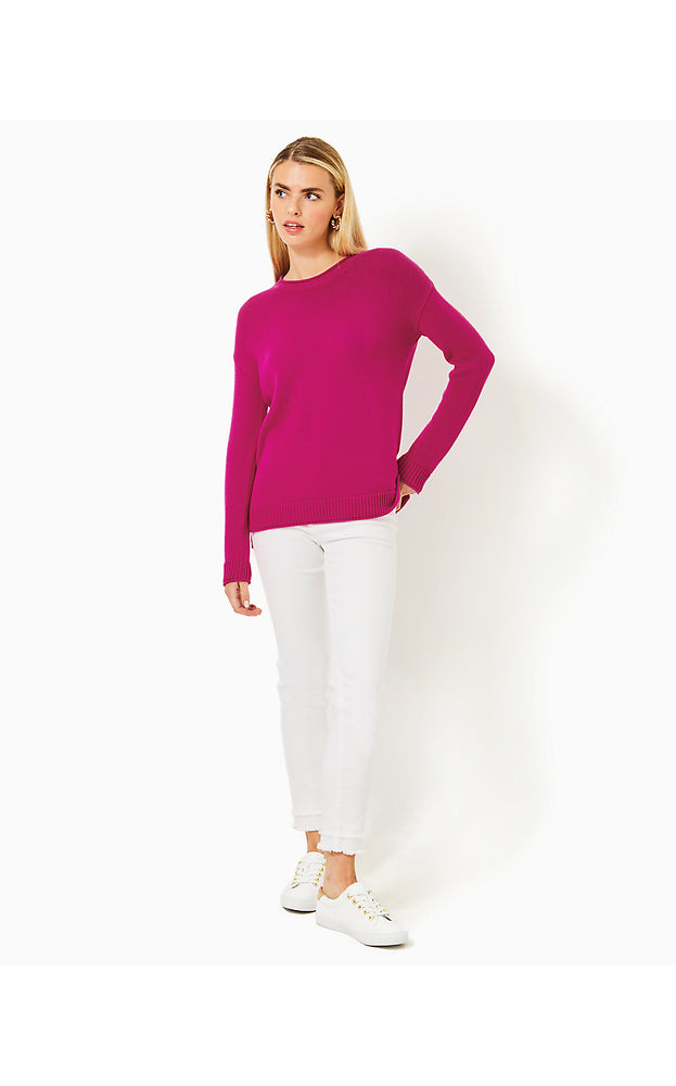 Bayport Cotton Sweater - Mystique Pink