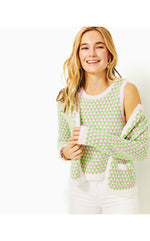 Viera Sweater Set - Orb Green - Check Jacquard