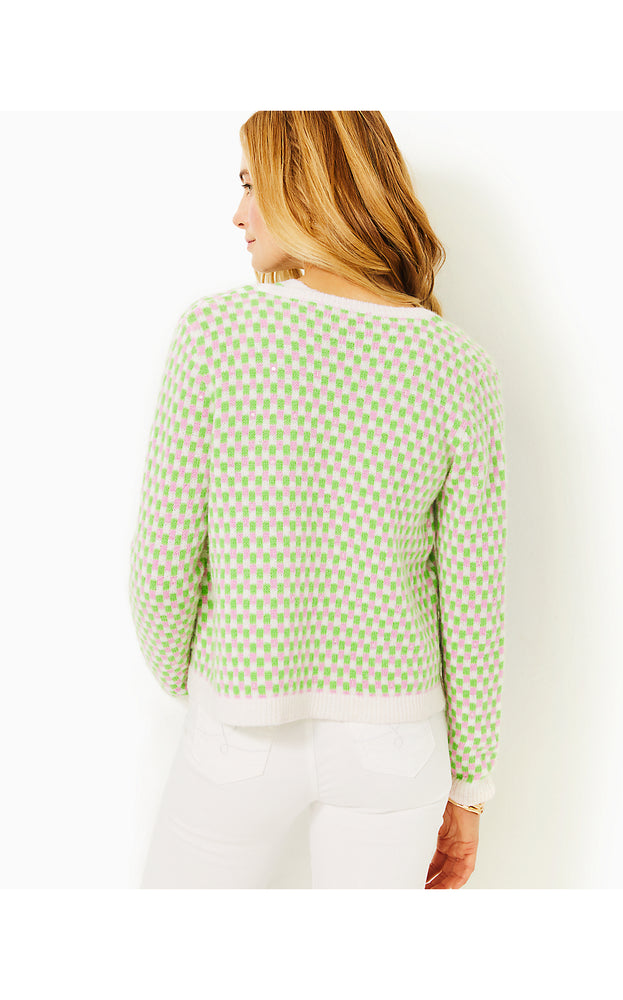 Viera Sweater Set - Orb Green - Check Jacquard