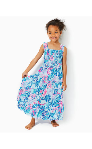 Girls Mini Hadly Maxi Dress - Multi - Bahamas Beachcomber