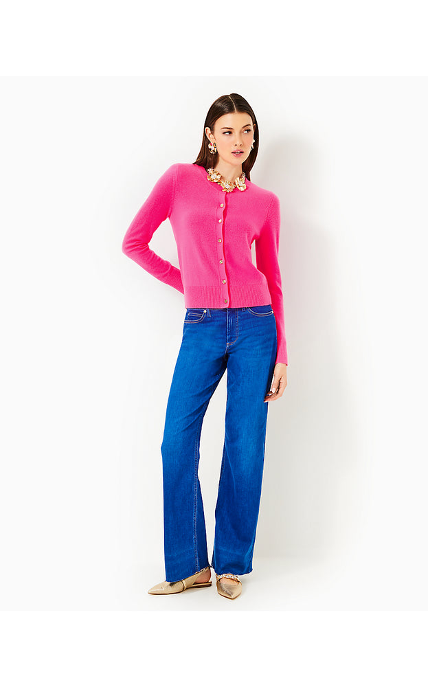 Fairley Cashmere Cardigan - Passion Fruit Pink