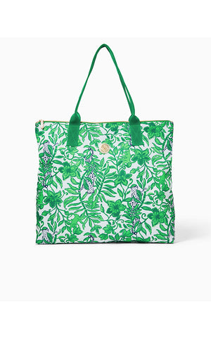 Piper Packable Tote - Fiddle Leaf Green Lil Escape Plan