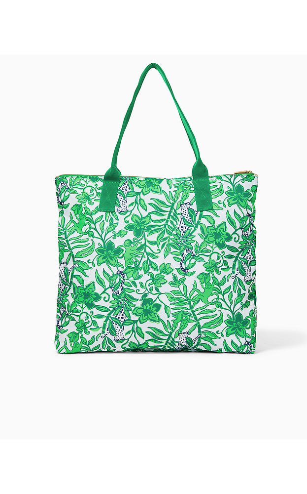 Piper Packable Tote - Fiddle Leaf Green Lil Escape Plan