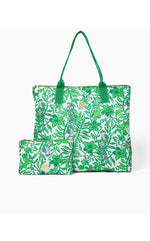 Piper Packable Tote - Fiddle Leaf Green Lil Escape Plan