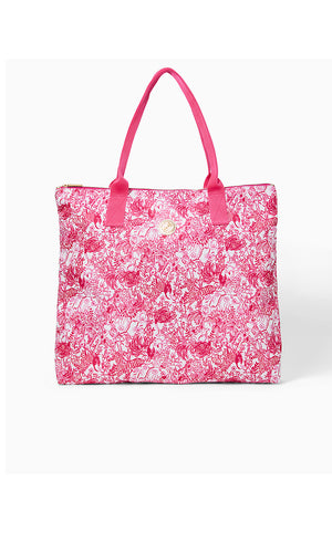 Piper Packable Tote - Raspberry Rouge Animal Magnetism