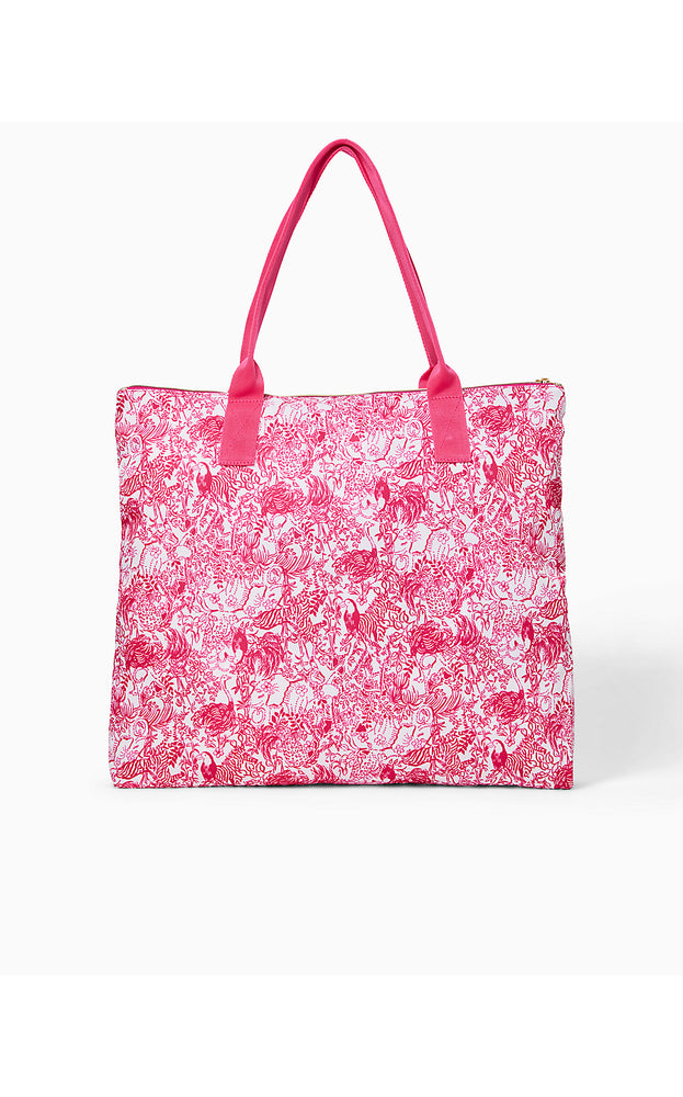 Piper Packable Tote - Raspberry Rouge Animal Magnetism