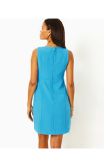 Trini Viscose Shift Dress - Lunar Blue