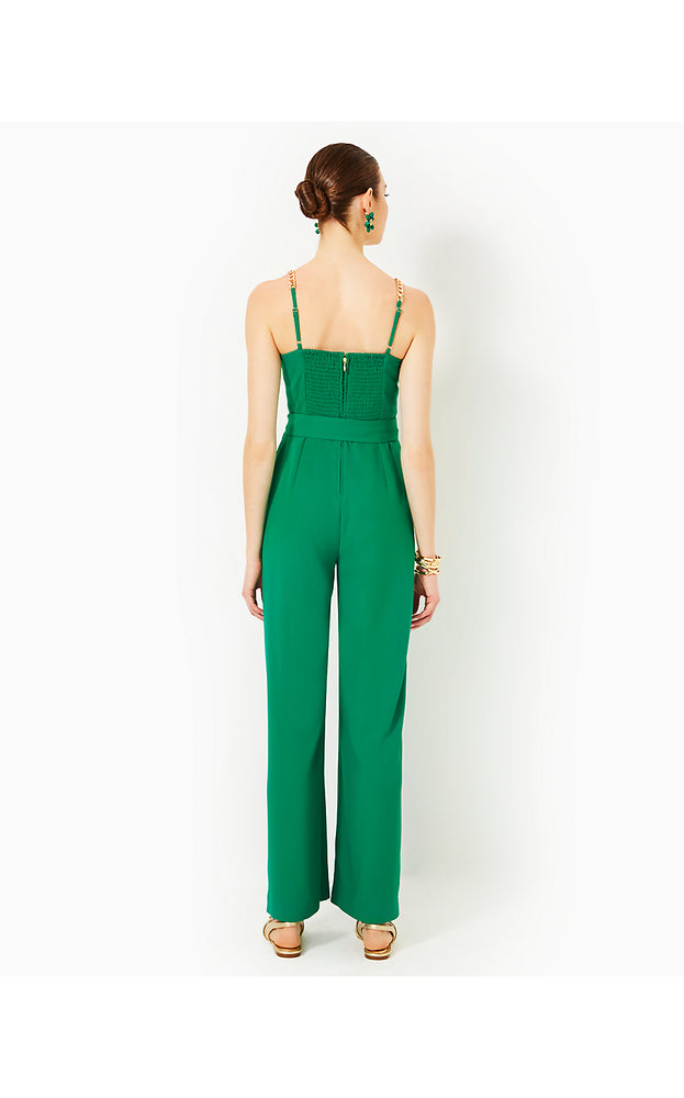 Zemira Sleeveless Jumpsuit - Fiddle Leaf Green