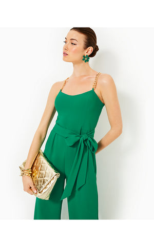 Zemira Sleeveless Jumpsuit - Fiddle Leaf Green