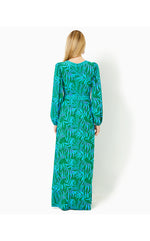 Wexlee Maxi Dress- Fiddle Leaf Green - Its A Jungle Out There Engineered Knit Maxi Dress