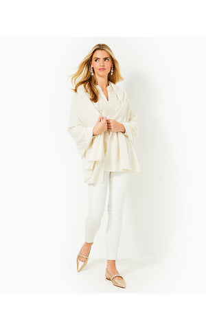 Lanelle Cashmere Wrap - Coconut Metallic