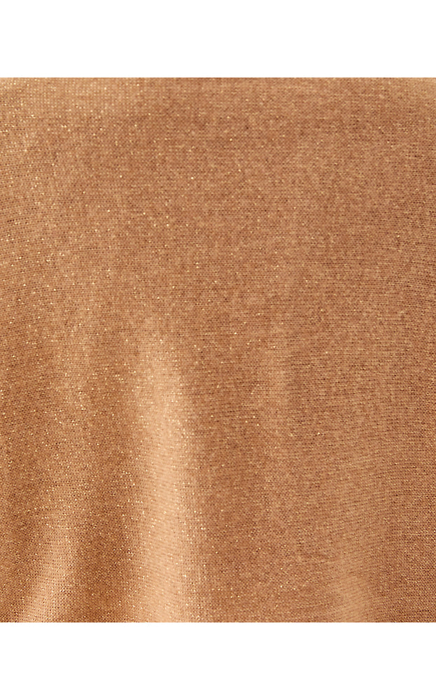Lanelle Cashmere Wrap - Heathered Rattan Metallic