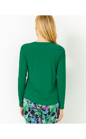 UPF 50+ Luxletic Westley Long Sleeve Active Tee - Fiddle Leaf Green