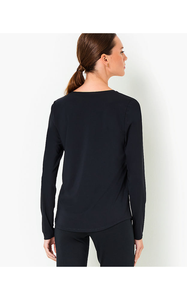 UPF 50+ Luxletic Westley Long Sleeve Active Tee - Noir