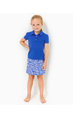 UPF 50+ Luxletic Girls Mini Maryana Skort  - Martinique Blue - Zee Bebe