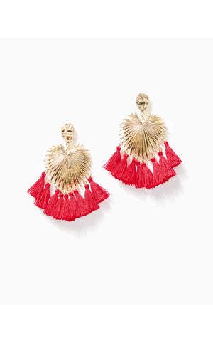 
            
                Load image into Gallery viewer, Heart And Solstice Earrings - Poinsettia Red--1 SZ
            
        