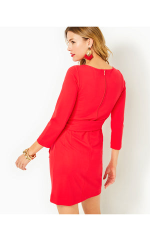
            
                Load image into Gallery viewer, Leighton Straight Fit Dress - Amaryllis Red
            
        