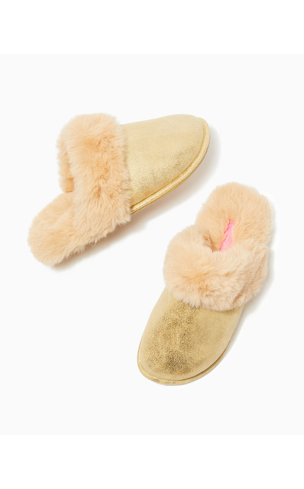 
            
                Load image into Gallery viewer, Harte Slipper- Gold Metallic
            
        