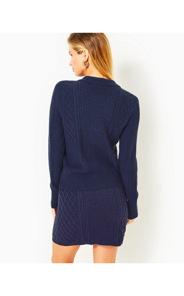 Lizona Sweater Skirt - Low Tide Navy