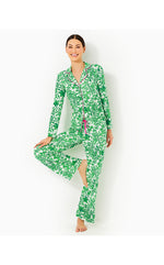 30.5" Pajama Knit Pant - Fiddle Leaf Green Lil Escape Plan PJs