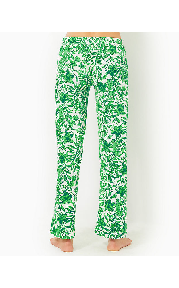 30.5" Pajama Knit Pant - Fiddle Leaf Green Lil Escape Plan PJs