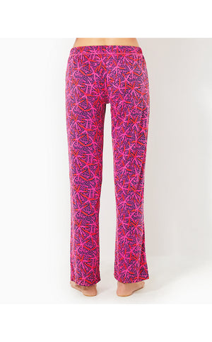 30.5" Pajama Knit Pant - Passion Fruit Pink Star Searching