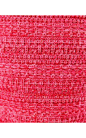 Girls Lolo Sweater Dress - Cherry Red Metallic Marl