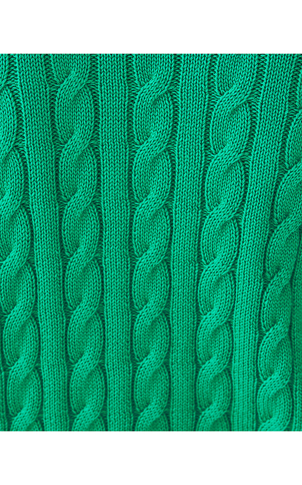 Brockton Cotton Sweater - Kitts Green X Pink Bliss Tipping